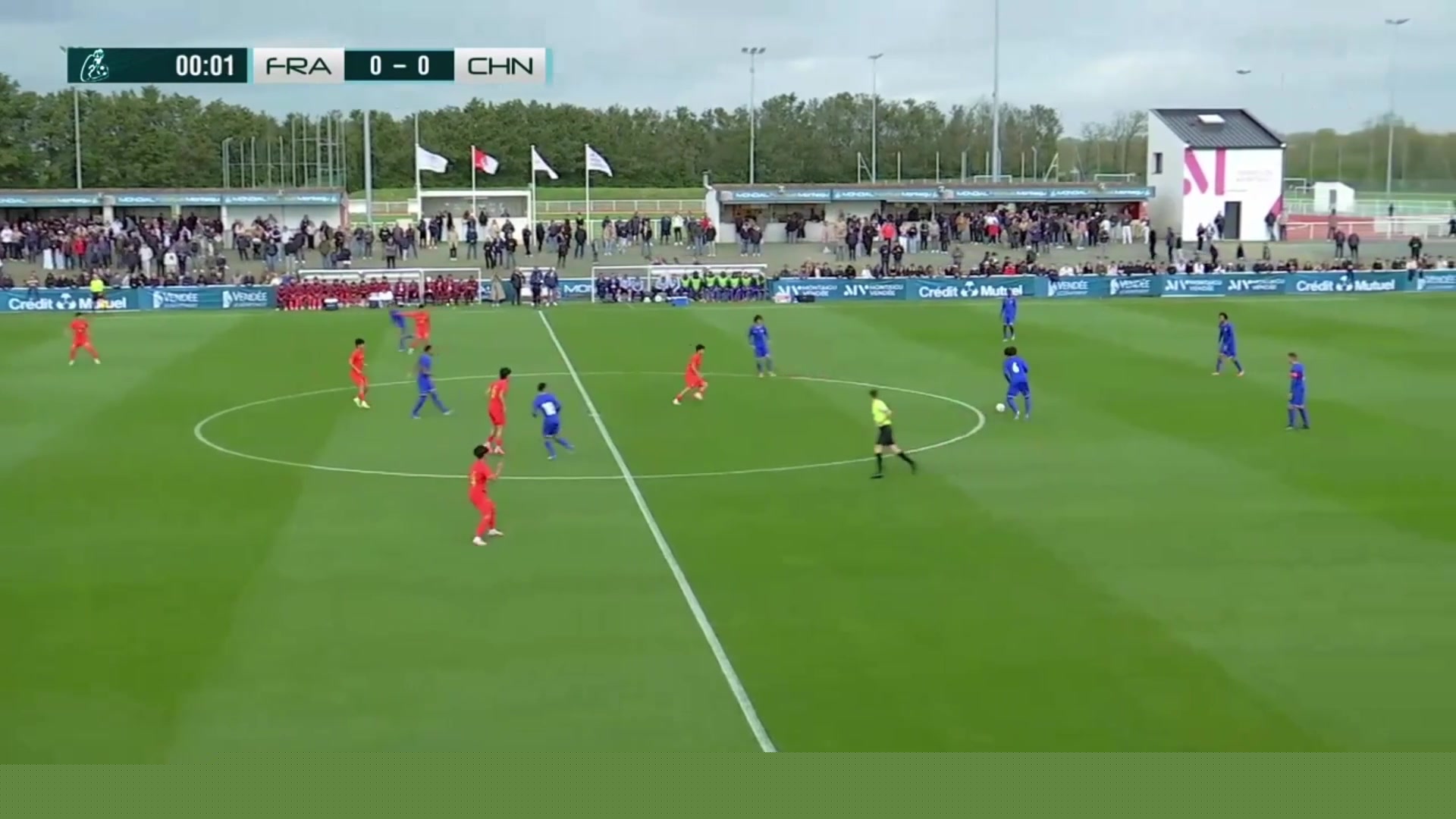 集锦蒙太古杯-刘凯源助攻吴比乐破门 U16国足1-4不敌法国